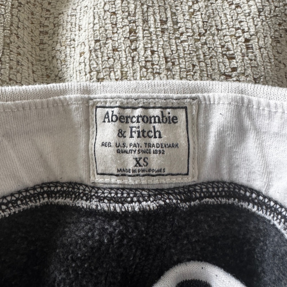 Abercrombie & Fitch Athletic Crest Jogger Sweatpants Grey Womens XS Athleisure - Picture 3 of 9